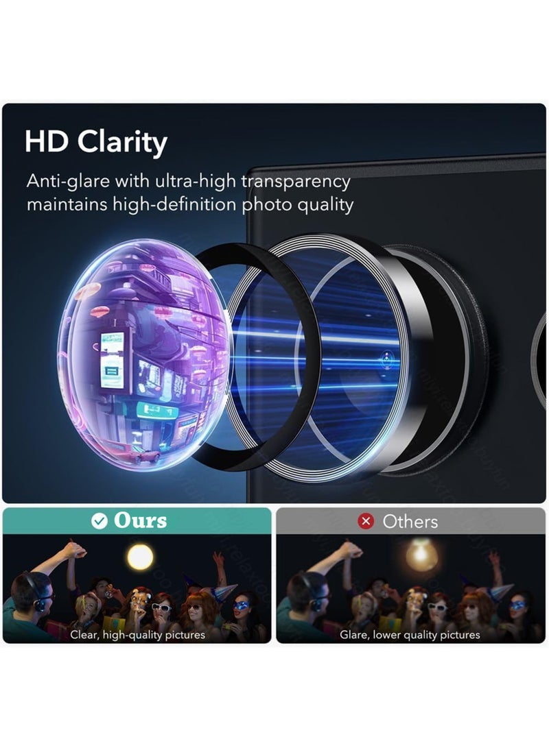 Waldic OnePlus Nord CE4 Lite 5G Camera Lens Protector, Scratch-Resistant HD Clarity Ultra-Thin 9H Tempered Glass with Aluminium Edging, Individual Metal Lens Cover - Black  - Image 5