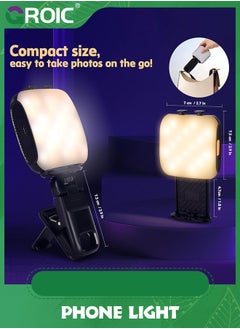 GROIC Retractable Phone Light, 3 Light Modes, 13 RGB Portable Selfie Light，Rechargeable for iPhone，Phone, iPads, Laptops Selfies, TiKTok, Volg, Makeup, Video Conferencing  - Image 4