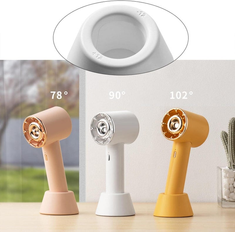 klarako Misting Fan Portable Handheld Fan Rechargeable Mini Handheld Fan Small Fan for Desk Mini USB Fan Water Spray Personal Fan for Office Travel Hiking (Blue) - Image 3