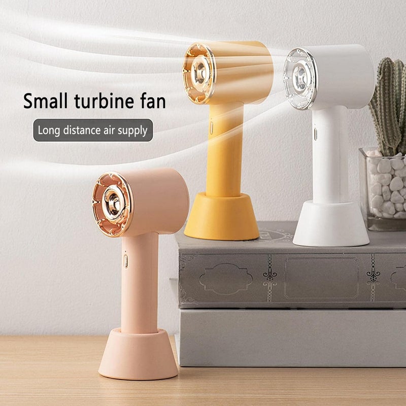 klarako Misting Fan Portable Handheld Fan Rechargeable Mini Handheld Fan Small Fan for Desk Mini USB Fan Water Spray Personal Fan for Office Travel Hiking (Blue) - Image 2