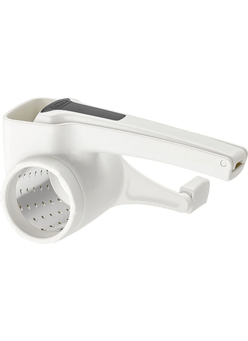 أيكيا Grater, White Color 17 Cm Meridyendukkan 2-Piece Rotary Grater Stainless Steel