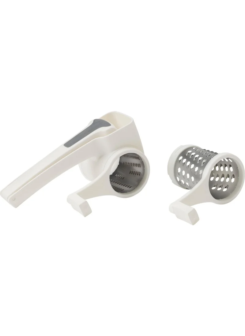 أيكيا Grater, White Color 17 Cm Meridyendukkan 2-Piece Rotary Grater Stainless Steel