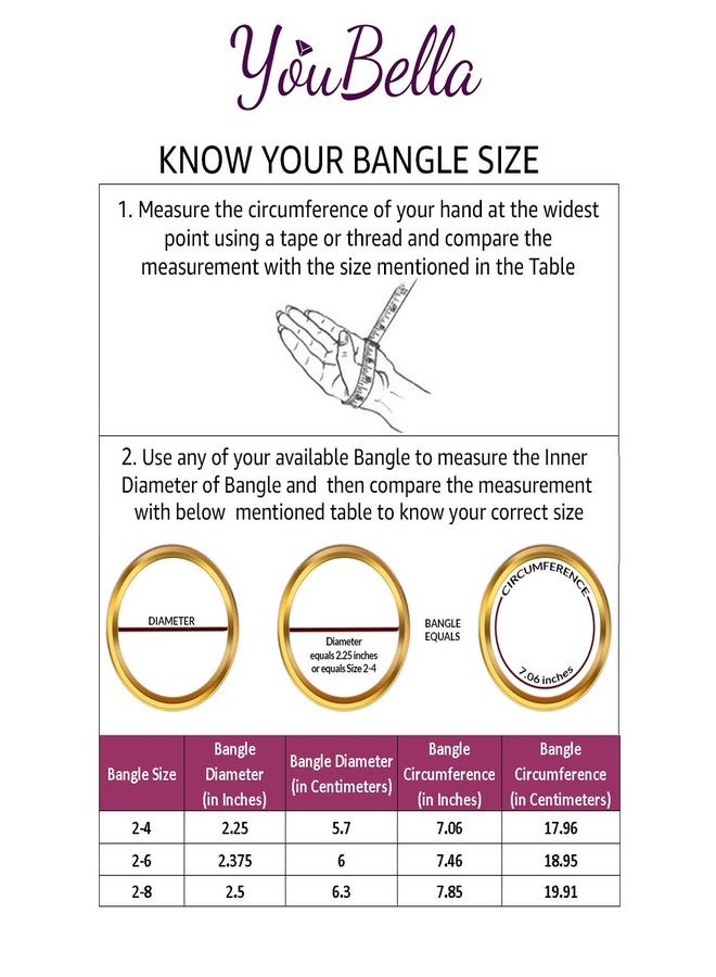 YouBella Jewellery Traditional Pearl Studded Gold Plated Bangles for Women and Girls (2.4) - Image 2