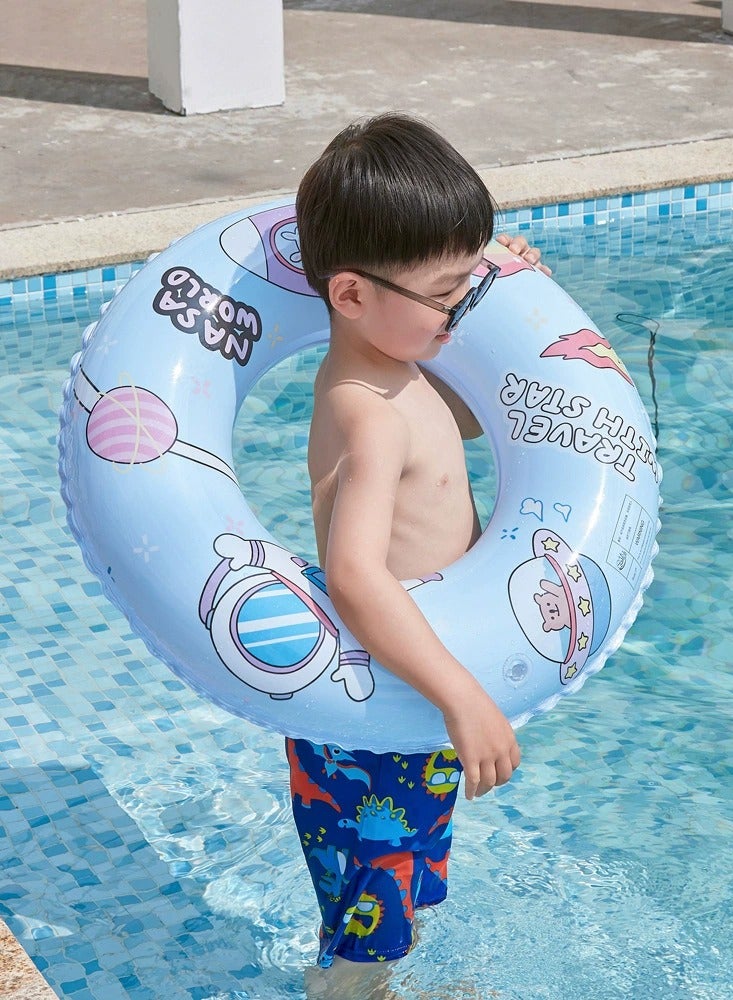 Goolsky INS Style Astronaut Inflatable Swim Ring – Transparent PVC Pool Float, 90cm for Adults & Teens - Image 5