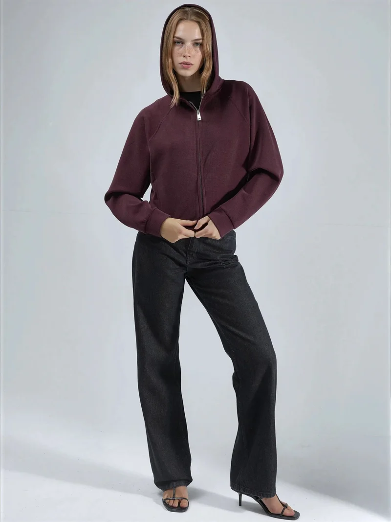 بوسيم BUSEM Hooded Full-Zip Jacket with Pockets