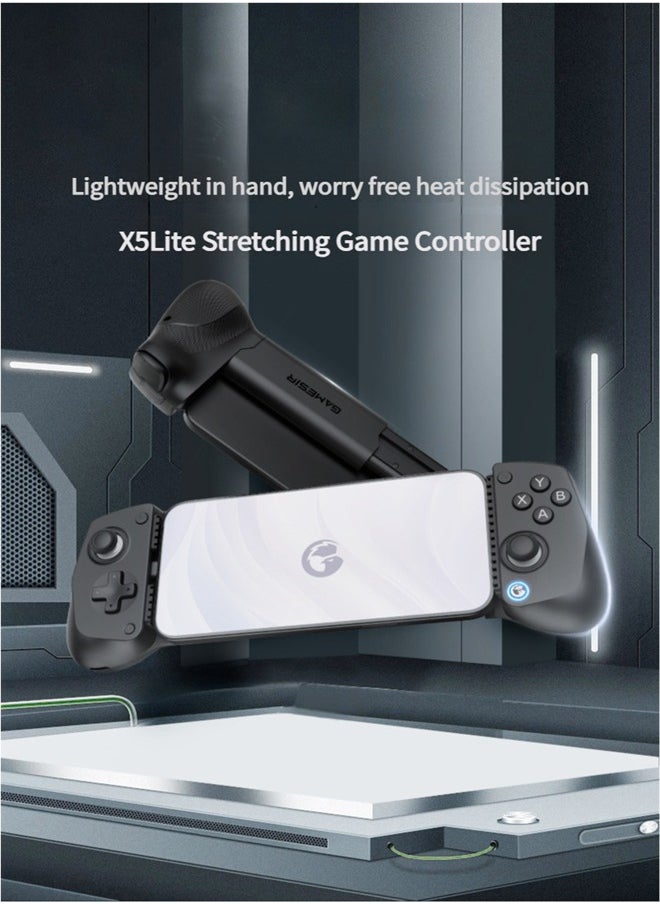 gamesri - GameSir X5 Lite Type-C Mobile Gaming Controller for Android & iPhone 16 Series (USB-C), Plug and Play Gamepad with Hall Effect Joysticks Hall Trigger Exclusive Semiconductor Heat Sink, Lightweight Design - Image 1