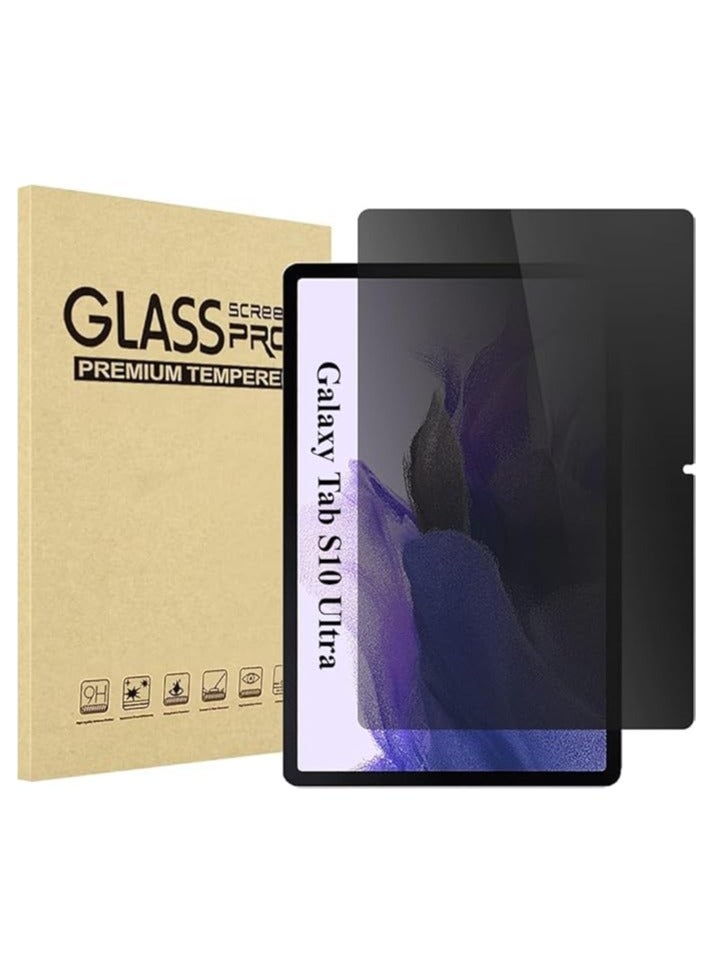 Privacy Screen Protector Compatible with Samsung Galaxy Tab S10 Ultra 2024 14.6 inch (SM-X920/X926), Anti-Spy Tempered Glass Tinted Screen Film Guard - Image 1