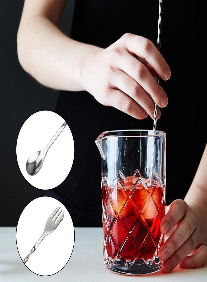 EWUHRY Muddler for Cocktails Set,10 Inch Stainless Steel Cocktail Muddler with 2 Mixing Spoons and 4 Stainless Steel Ice Cube With Ice Tongs, Bar Spoon for Bartender Cocktail Stirrer for Mojitos Fruit Drinks - Image 3