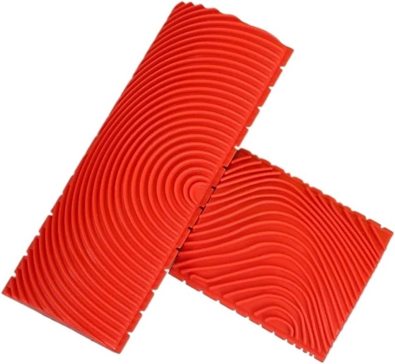 Wood Grain Tool for Painting 8pcs Rubber Roller Brush Painting Tool Reusable Imitation Home Decor Art Wood Graining Tools - Image 1
