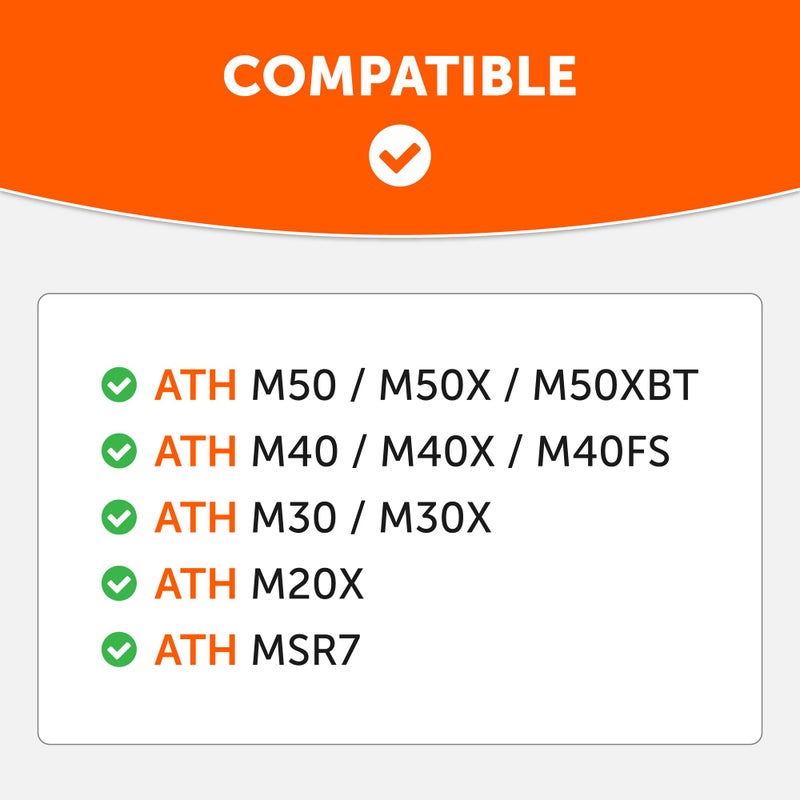 WC BandZ V2 Protective Headband Cover for Audio Technica ATH M Series Headphones - Machine Washable, No More Flaking Leather - Compatible with M50X / M50XBT / M50 / M40X & More | (Speed Racer) - Image 2