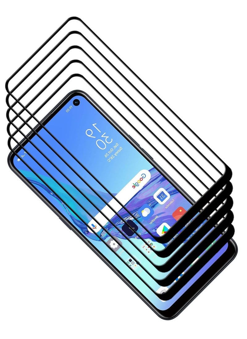 ACLIX 5 Pieces Antistatic ESD Dustproof Premium Quality High Definition Tempered Glass Screen Protector Designed For Oppo A53 - Image 1