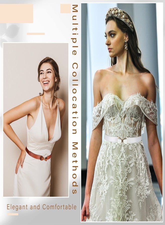 زانماي حزام خصر مطاطي رفيع من الجلد الصناعي قابل للتعديل من زانماي، 6 قطع، بعرض 1.18 بوصة، مناسب للنساء والفتيات، متوفر بـ 6 ألوان - Image 3