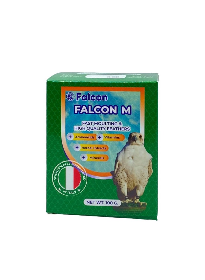 Falcon M 100g Supplement for Birds of Prey | Molting Support & Feather Health Formula | Skin and Feather Care for Falcons - Image 3