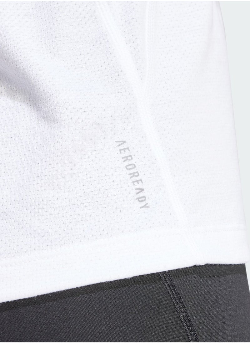 Adidas - 3 Stripes Own The Run T-Shirt - Image 1