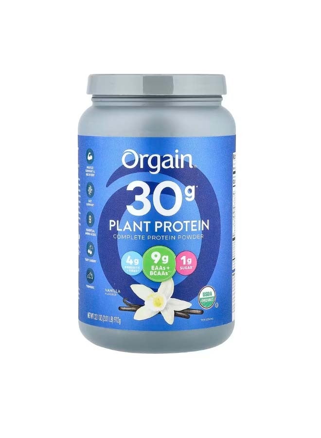 Orgain Complete Plant Protein Powder Vanilla 2.01 lb 912 g - Image 1