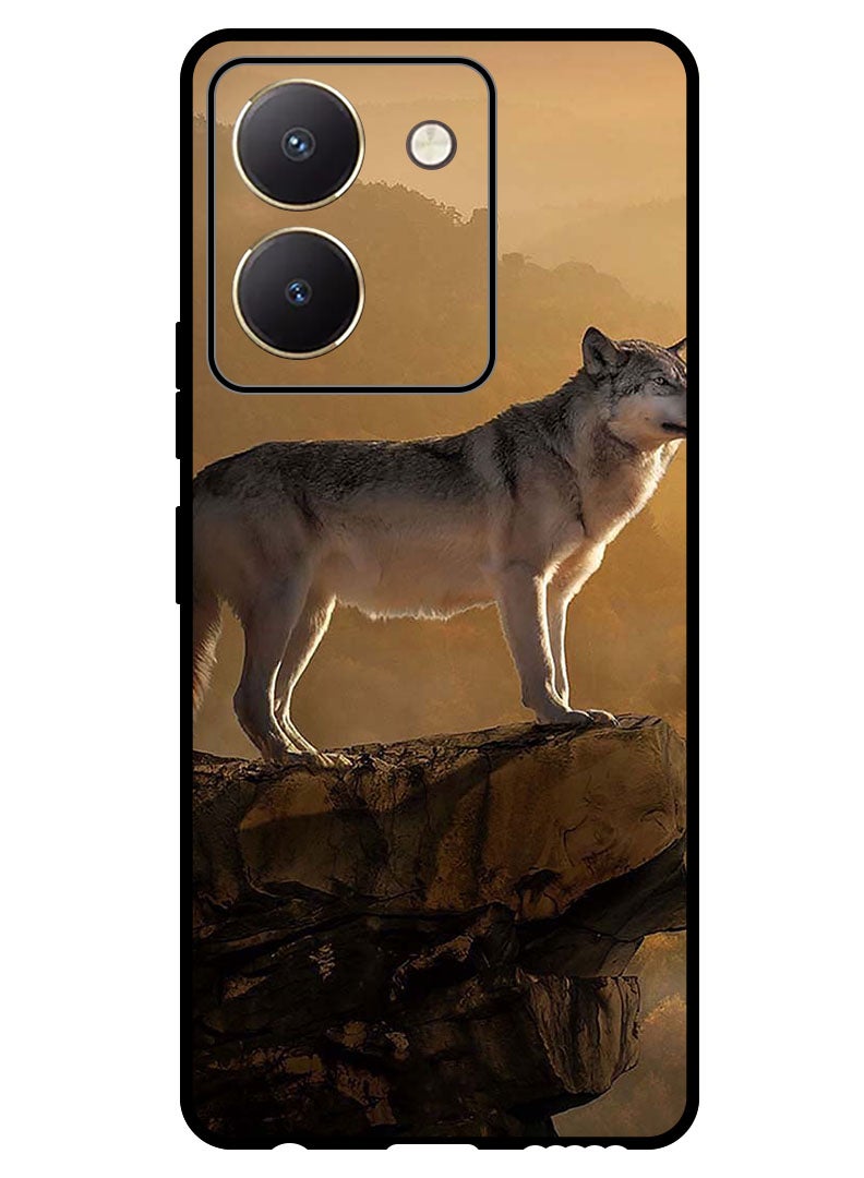Theodor Protective Case Anti Scratch Shock Proof Bumper Cover For Vivo Y77t Real Wolf - Image 1