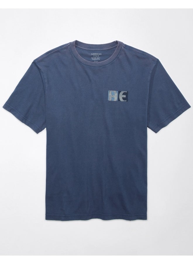 American Eagle AE Super Soft Logo Graphic T-Shirt  - Image 3
