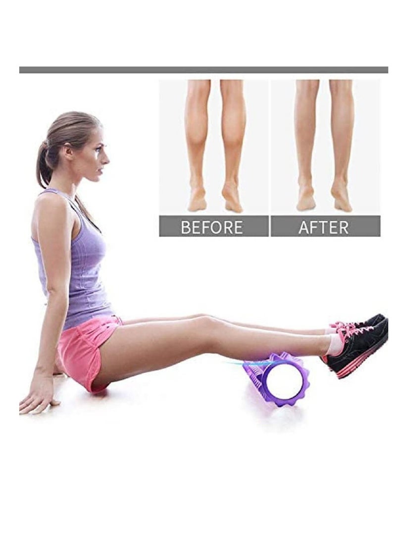 WENBO Foam Yoga Roller For Body Muscle Relaxation Soft Box Pilates Home Gym Workout (45cm, Pink) - Image 3