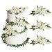 RAYNAG 3 Pieces Wedding Flower Cake Topper Wedding Cake Decorations Engagement Cake Topper Artificial Rose Cake Decorations Birthday Cake Flower for Baby Shower Engagement Anniversary Party Supplies - Image 2