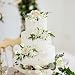 RAYNAG 3 Pieces Wedding Flower Cake Topper Wedding Cake Decorations Engagement Cake Topper Artificial Rose Cake Decorations Birthday Cake Flower for Baby Shower Engagement Anniversary Party Supplies - Image 4