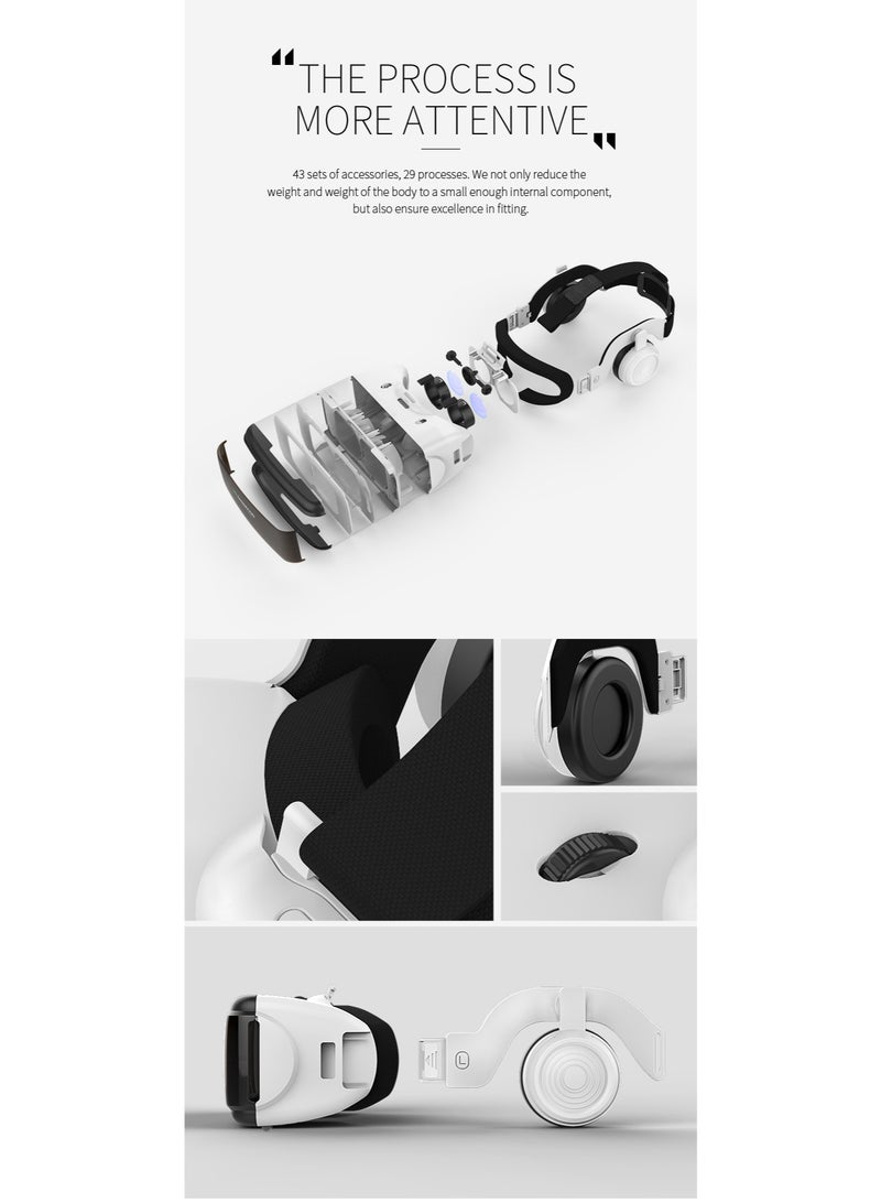 general Classic VR Goggles VR SHINECON 3D Virtual Reality Glasses+Controller for TV, Movies & Video Games Compatible with iOS & Android Smartphone within 4.7-6.1inch Screen Phone, Blu-Ray Lenses Eye Protected, Soft & Comfortable Adjustable Distance, IMAX Giant Screen/Panoramic Roaming/ Immersive Games - Image 4