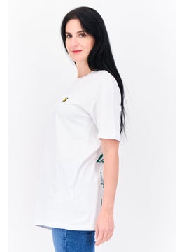 Lyle & Scott Women Crew Neck Short Sleeves Brand Logo T-Shirt, White  - Image 2