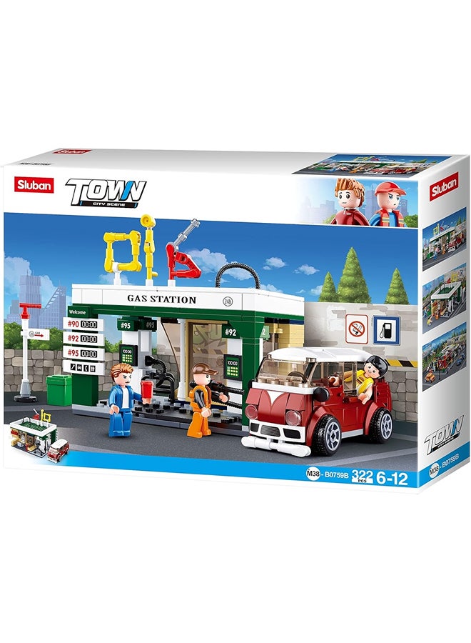 سلوبان بلوكات محطة البنزين 322 قطعة - B0759B - Image 1