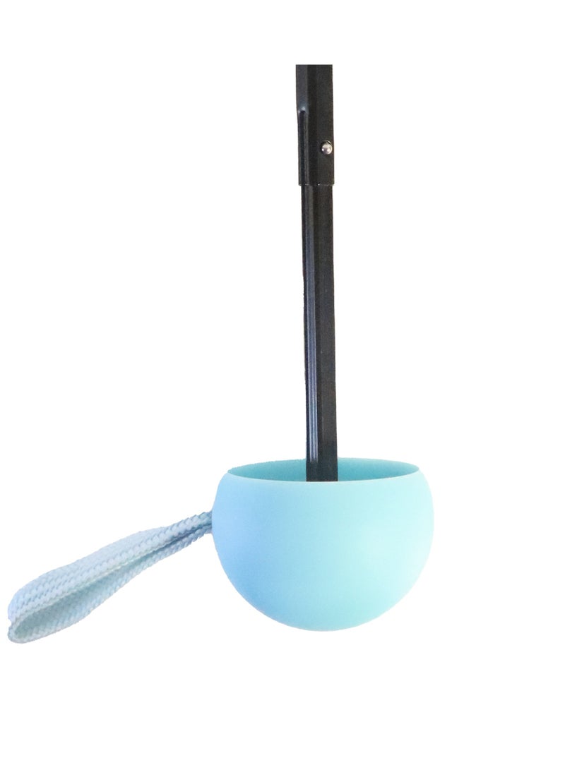 بيج ديزاين مظلة بيج ديزاين مودز أب فيروزية صغيرة، فتح وإغلاق يدوي، مقاومة للرياح، حجم صغير، تصميم أنيق - Image 4