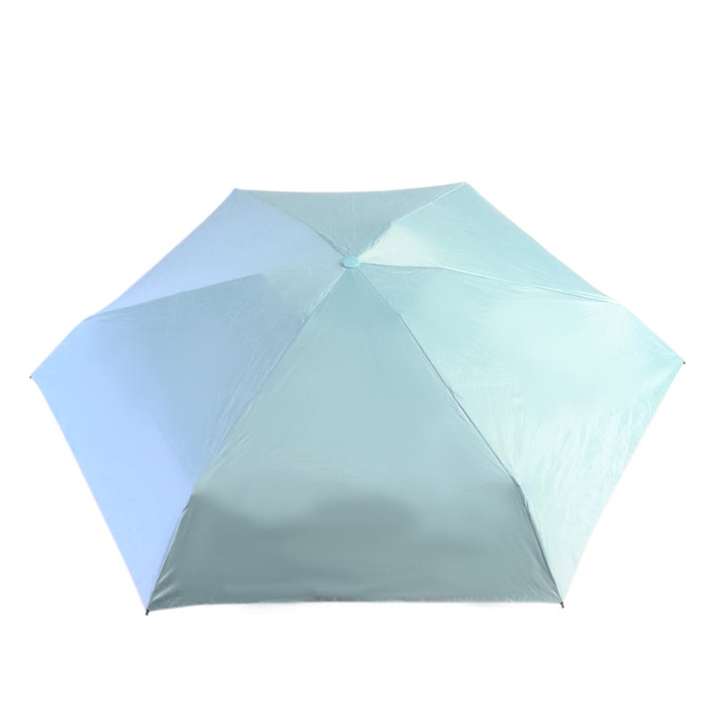 Biggdesign Moods Up Turquoise Mini Umbrella, Wind Resistant, Bag Size, Quick Dry, Compact Windproof Umbrella with Frame for Men and Women, Manual Umbrellas for Rain - Image 3