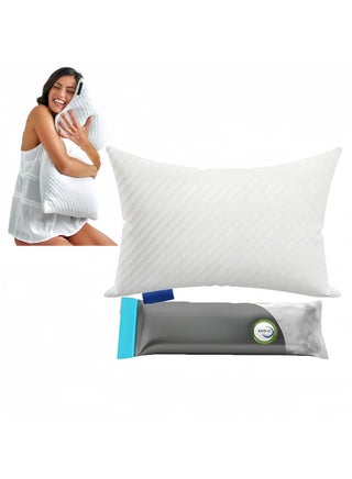 Premium Pillow for Sleeping - Shredded Memory Foam Fill [Adjustable Loft] Washable Cover from Bamboo Derived Rayon - for Side, Back, Stomach Sleepers (Pack of 1) - pzsku/Z76D48A325B339451D662Z/45/_/1732176967/cbf989bf-9e50-41cc-aa14-2a3f0e8737d0
