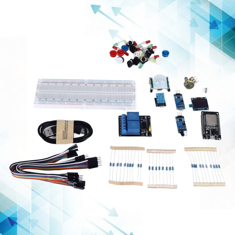 ESP32 Starter Kit: Complete Component Set With Stable Performance - Wifi Connectivity Board With Expandable Interfaces For Maker Projects & Programming Enthusiasts - Image 3