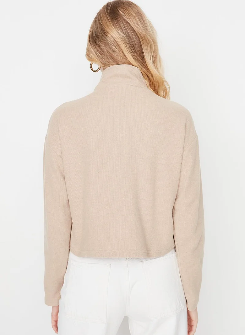 trendyol Zip Neck Sweatshirt