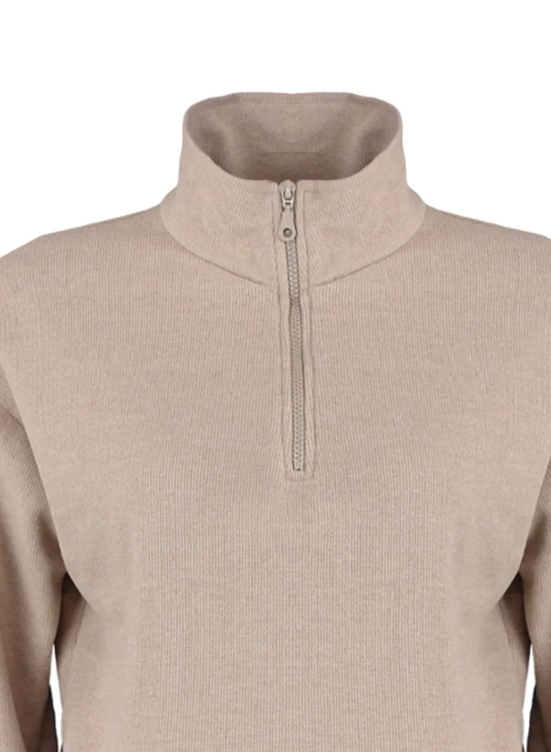 trendyol Zip Neck Sweatshirt
