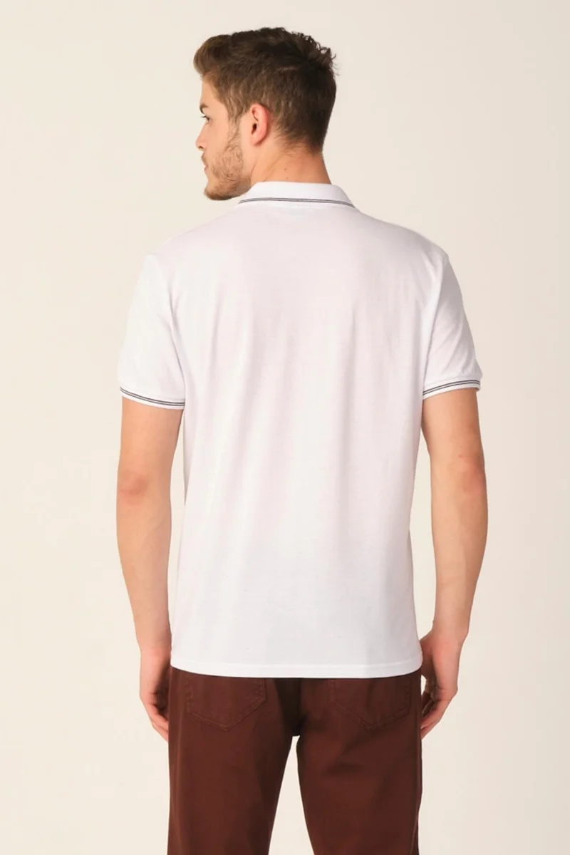 الكسندر جاردي Alexandergardı Regular Fit Polo Neck T-Shirt (E21-8103)