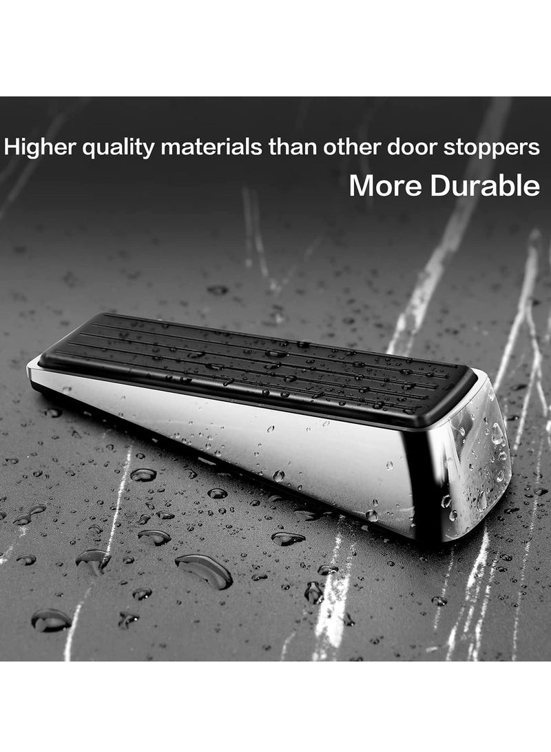 SOLARAE Metal Door Stop, Premium Rubber Heavy Door Stopper, Wedge Stopper, 1Pack, Suitable for Door Clearance of 0.4IN - 1.18IN (12mm-27mm) - Image 5