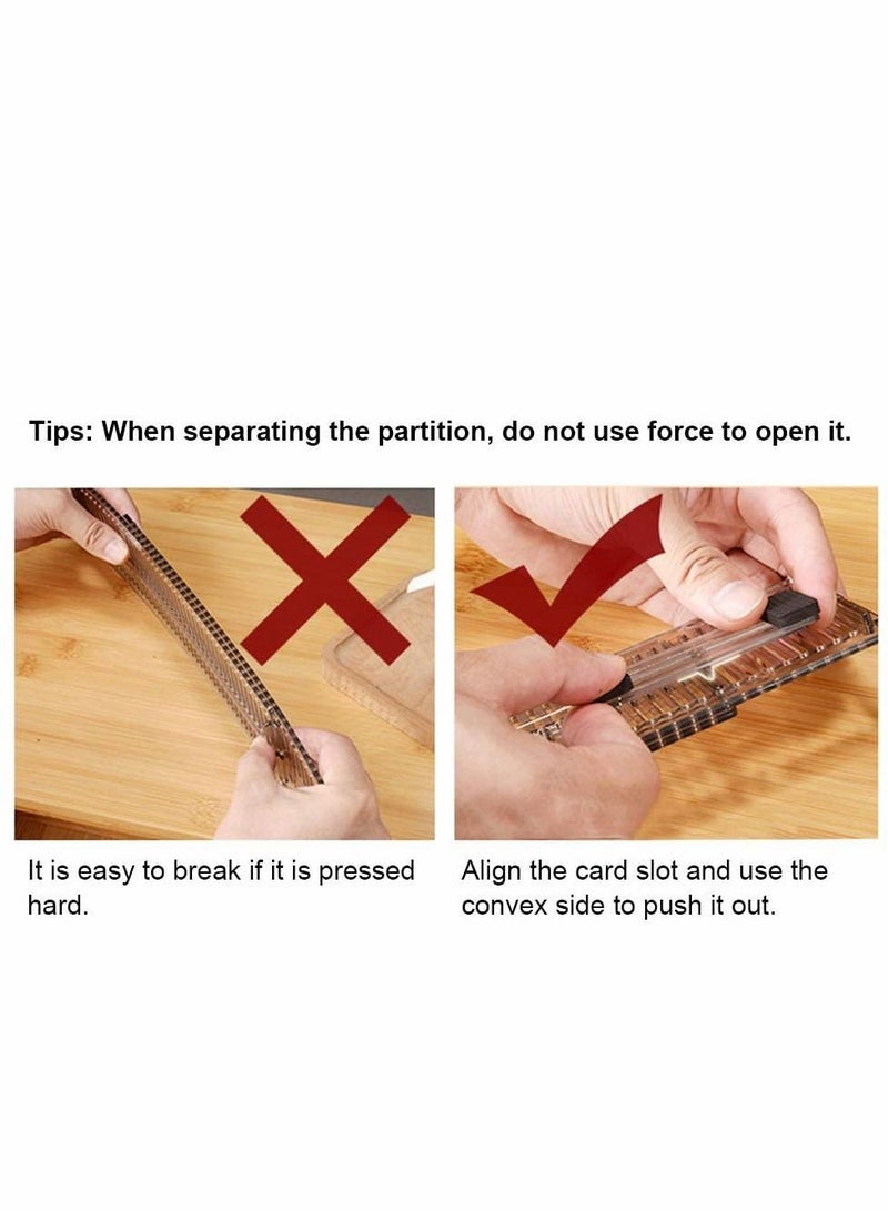 Y&D فواصل الأدراج 4 عبوات، فواصل منظمات خزانة الملابس قابلة للتوسيع 51-27.5 سم لتقسيم ملابس أدوات المطبخ، منظمات متعددة للمكتب وغرفة النوم والحمام - Image 4