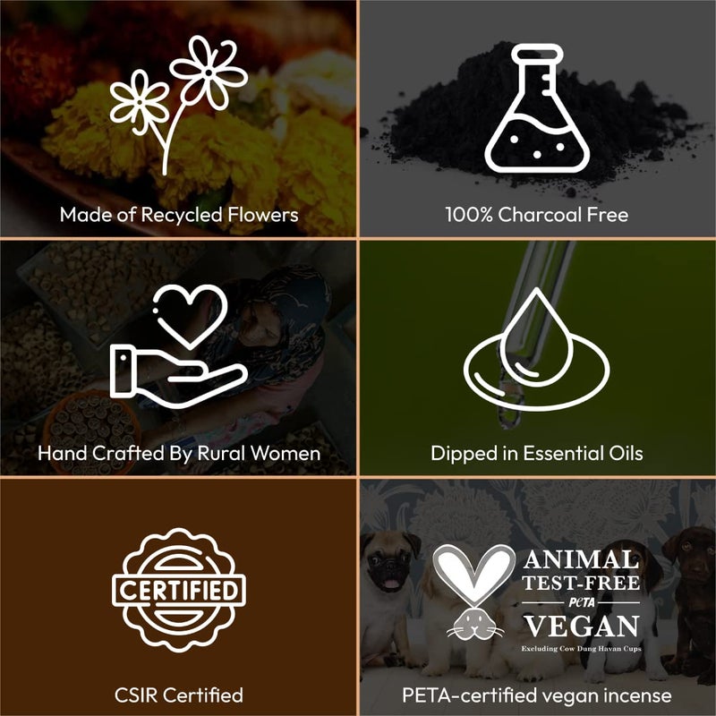 Nirmalaya Nirmalaya Zen Incense Sticks Agarbatti Incense Sticks for Pooja 100 Natural and Charcoal Free Organic Incense Sticks Incense Sticks for Home Fragrance 40 Sticks per Pack  - Image 5