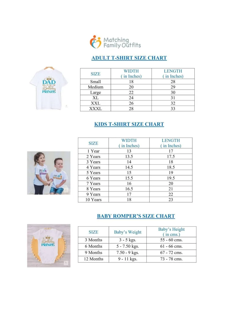 Matching Family Outfits  Personalised Happy Birthday T-shirts for Baby | Cotton Half-Sleeve Romper for Baby|Blue  | Best Price UAE