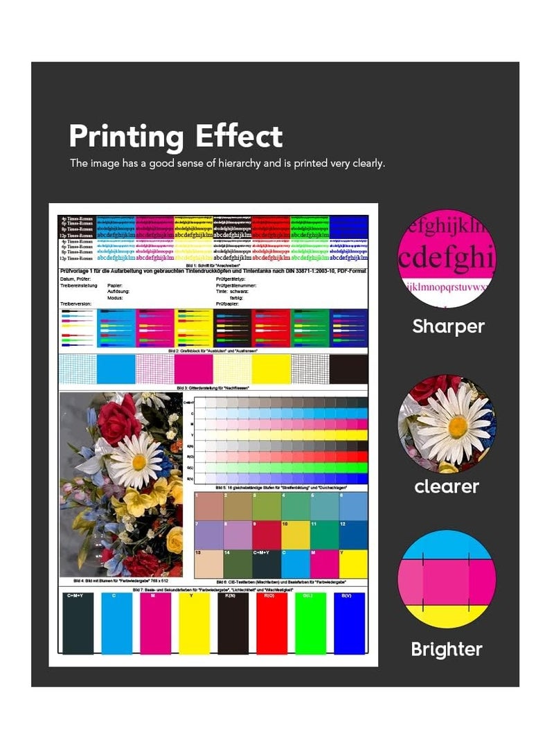 Terabyte L4150 L4160 L6160 L6170 L6176 L6190 L14150  (101 Ink set  for Epson for EcoTank 4-Pack Black Cyan Magenta Yellow for L4150 L4160 L6160 L6170 L6176 L6190 L14150 Printer - Image 2