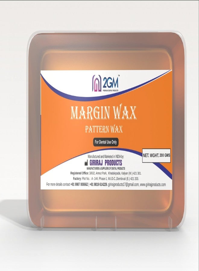 2GM Dental Modeling Pattern Wax - 200g, Precise Dentistry Wax for Shaping & Casting, Used for Professional Grade Dental Modeling, Techniques & Dentistry, Students Projects (Orange, Pack of 1) - Image 1