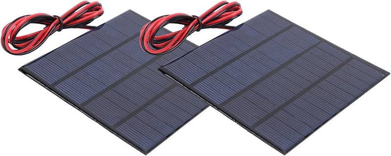 2 Pack Mini Solar Panel 110x110mm 12V 150mA High Efficiency Weatherproof for DIY Outdoor - Image 3