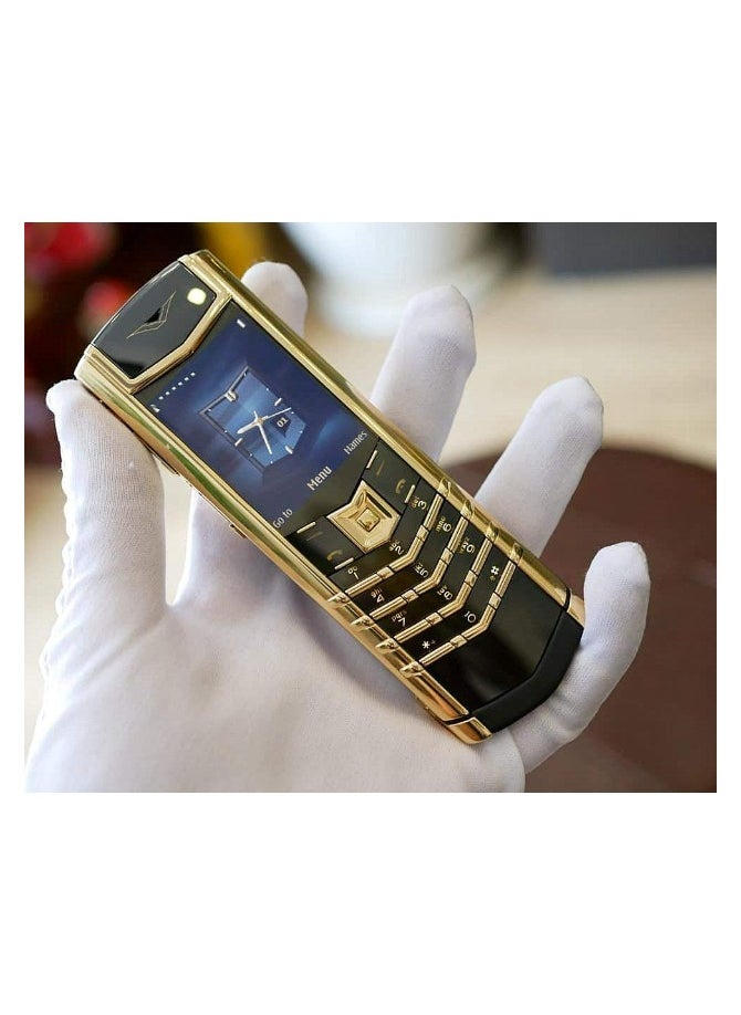 Hope - Signature Golden Mobile Phone – Luxury Handcrafted Design gold Plating, Unlocked GSM, Exclusive User Experience, Premium Leather Backing, Sapphire Crystal Display - Image 1