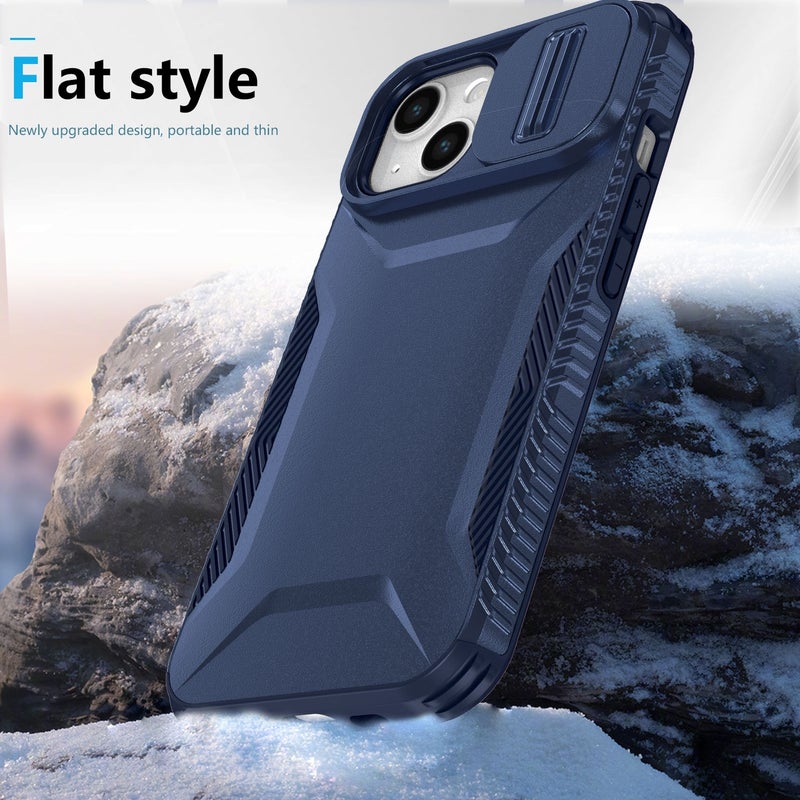 HuHa Case Cover For iPhone 14 / 13 Sliding Camshield Phone Case(Blue) - Image 3