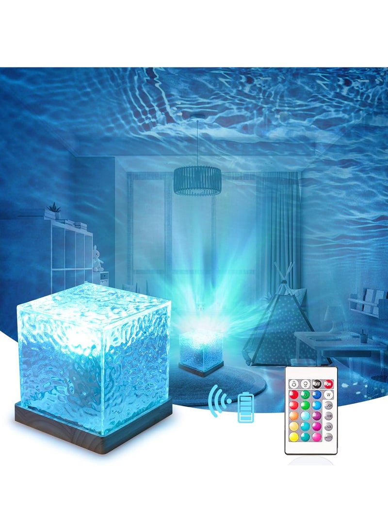 Generic - 16 Color Gradient Ocean Wave Projector Lamp with Remote Control for Office, Bedroom, Bar, Restaurant - Image 1