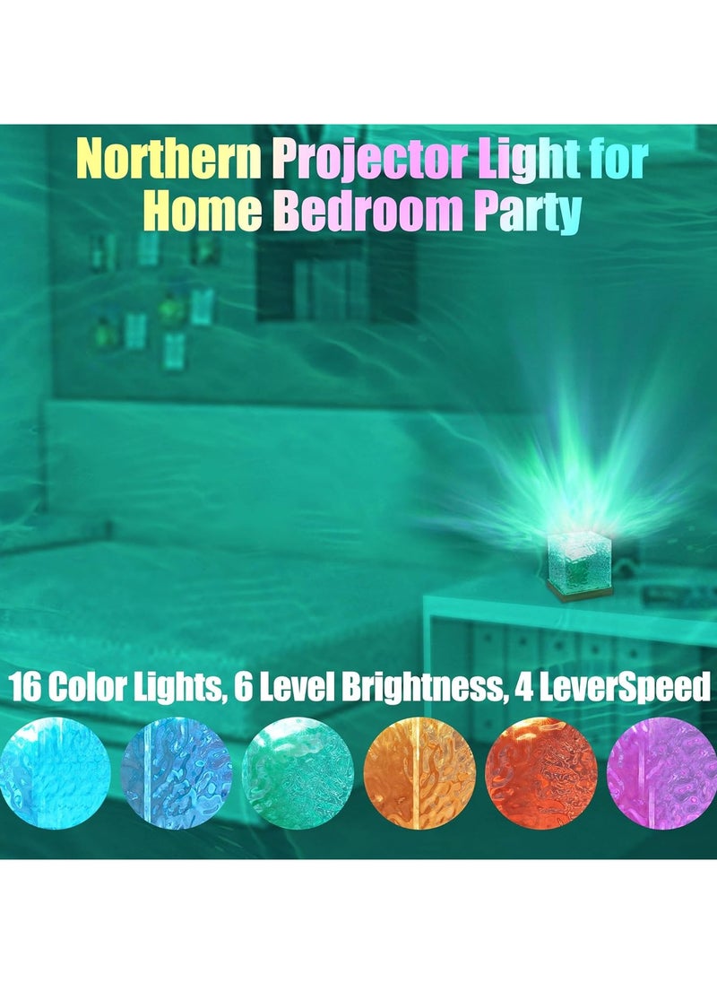 Generic - 16 Color Gradient Ocean Wave Projector Lamp with Remote Control for Office, Bedroom, Bar, Restaurant - Image 1