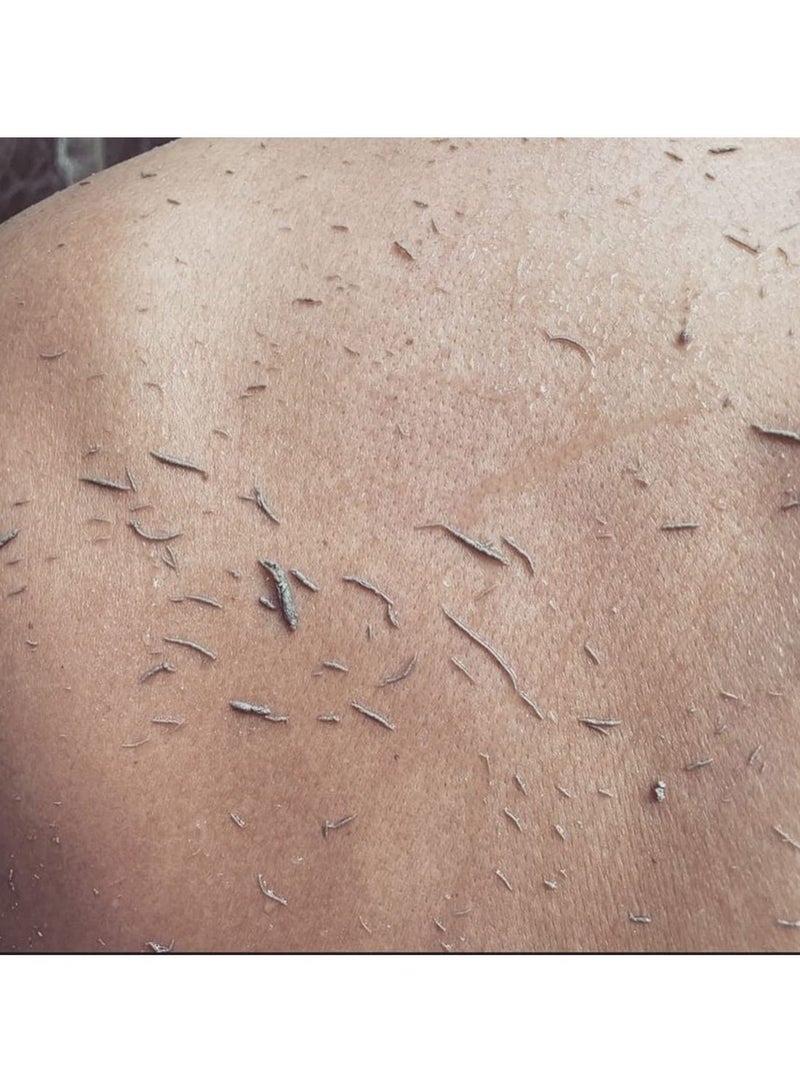 عبوة مكونة من 3 قفازات تقشير للبشرة لإزالة الجلد الميت في الحمام، قفاز تقشير الجسم لتقليل الرؤوس السوداء والنتوءات، إزالة السموم بعمق والحصول على بشرة صحية وناعمة لجميع أنواع البشرة - Image 5