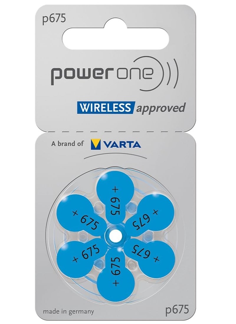 Power One PowerOne 1.45V Original German High Level Hearing Aid Batteries ( 120 Pieces) Size P675  - Image 2