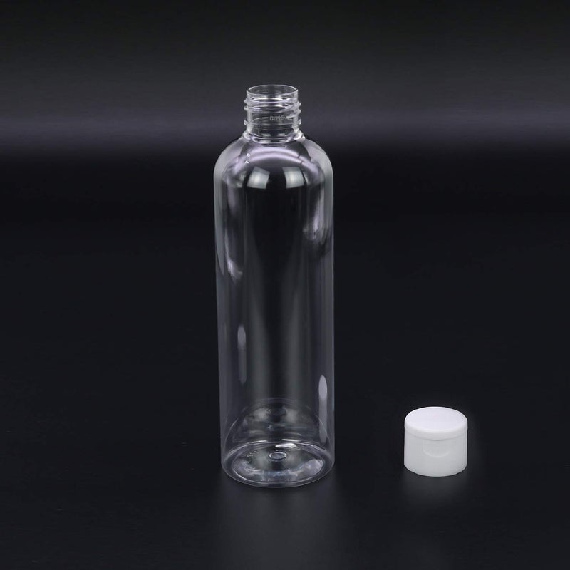 TRENDBOX 8oz/250ml Clear Bottles with Flip Cap Lid BPA-Free Travel Containers For Shampoos,Lotions and Massage Oils - 30 Pack - Image 3