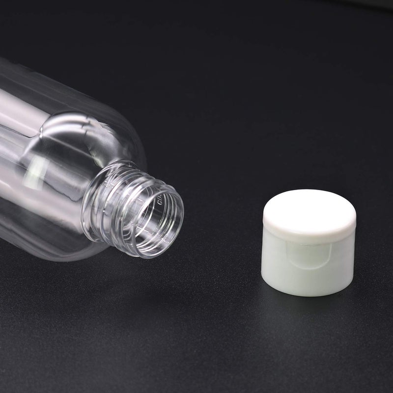 TRENDBOX 8oz/250ml Clear Bottles with Flip Cap Lid BPA-Free Travel Containers For Shampoos,Lotions and Massage Oils - 30 Pack - Image 4