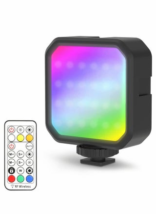 RGB LED Video Light,with Remote Control, 360°Full Color Camera Light with 3 Cold Shoe, 2000mAh Rechargeable Photography Light 3000k-7000K Dimmable Panel Lamp for YouTube/TikTok/Vlog/Photography - pzsku/Z76D59FCA8CCC0E72CEDEZ/45/_/1671688582/e549557c-402c-4e26-9f42-571c740af839
